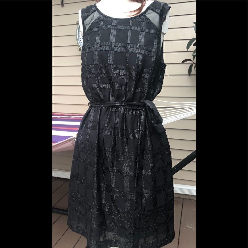 Dress by: XXI Black sparkly dress